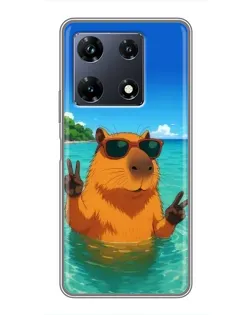 Чехол для Infinix Note 30 Pro с картинкой «Морская капибара» Чехол для Infinix Note 30 Pro с картинкой «Морская капибара»