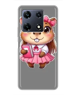 Чехол для Infinix Note 30 Pro с картинкой «Девочка капибара» Чехол для Infinix Note 30 Pro с картинкой «Девочка капибара»