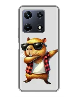 Чехол для Infinix Note 30 Pro с картинкой «Капибара рэпер даб» Чехол для Infinix Note 30 Pro с картинкой «Капибара рэпер даб»