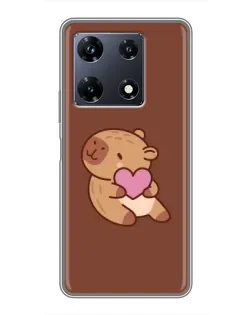 Чехол для Infinix Note 30 Pro с картинкой «Капибара с сердцем» Чехол для Infinix Note 30 Pro с картинкой «Капибара с сердцем»