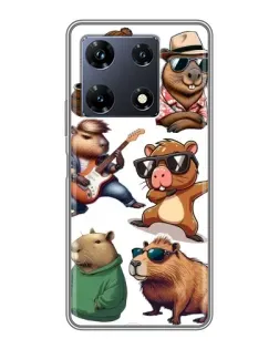 Чехол для Infinix Note 30 Pro с картинкой «Крутые капибары музыканты» Чехол для Infinix Note 30 Pro с картинкой «Крутые капибары музыканты»