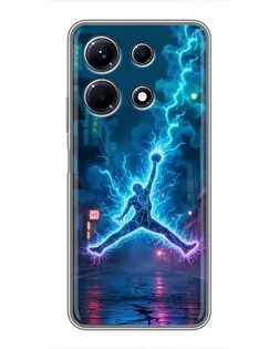 Чехол для Infinix Note 30 с картинкой «Jordan Gold Jumpman» Чехол для Infinix Note 30 с картинкой «Jordan Gold Jumpman»