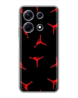 Чехол для Infinix Note 30 с картинкой «Jordan Red Pattern» Чехол для Infinix Note 30 с картинкой «Jordan Red Pattern»