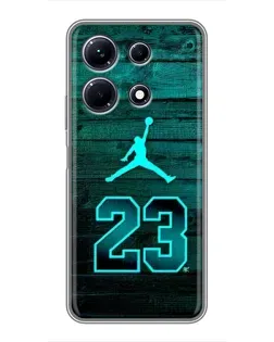Чохол для Infinix Note 30 з картинкою «Jordan Cyan 23»