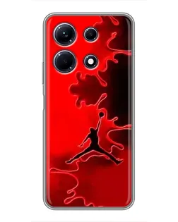 Чохол для Infinix Note 30 з картинкою «Jordan Red Smoke»