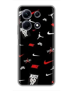 Чохол для Infinix Note 30 з картинкою «Nike Mix Pattern»