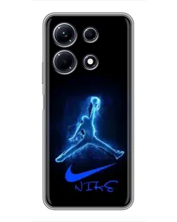 Чохол для Infinix Note 30 з картинкою «Jordan Neon Blue»