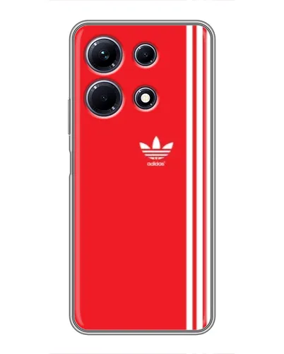 Чохол для Infinix Note 30 з картинкою «Червоний мінімалізм Adidas»