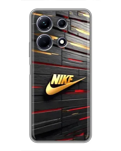 Чохол для Infinix Note 30 з картинкою «Золотий Nike на металі» Чохол для Infinix Note 30 з картинкою «Золотий Nike на металі»