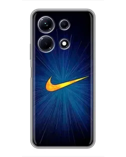 Чохол для Infinix Note 30 з картинкою «Синій пульс Nike» Чохол для Infinix Note 30 з картинкою «Синій пульс Nike»
