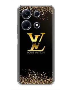 Чохол для Infinix Note 30 з картинкою «LV — золоті іскри»