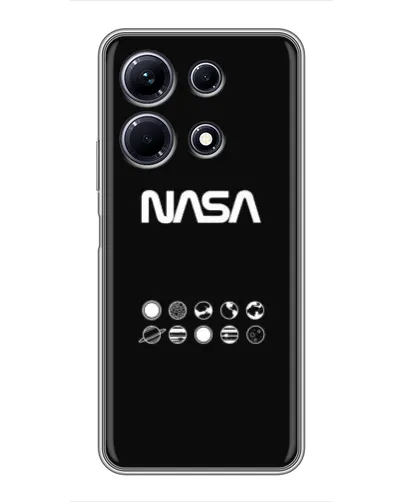 Чехол для Infinix Note 30 с картинкой «NASA — технический принт»