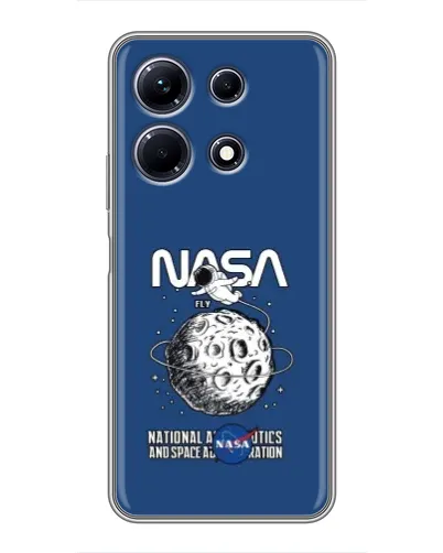 Чехол для Infinix Note 30 с картинкой «NASA — лунная миссия»