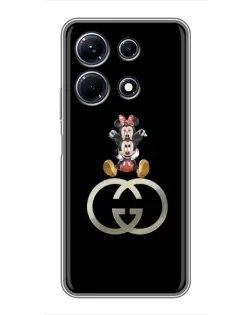 Чохол для Infinix Note 30 з картинкою «Мінні Маус на лого»