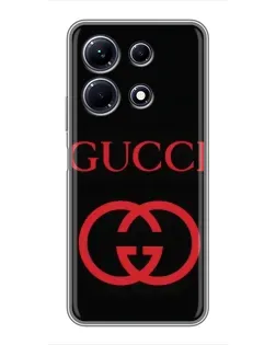 Чохол для Infinix Note 30 з картинкою «Gucci — червоний логотип»