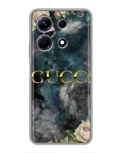 Чохол для Infinix Note 30 з картинкою «Абстрактні квіти Gucci»
