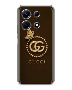 Чохол для Infinix Note 30 з картинкою «Gucci — золотий метелик»