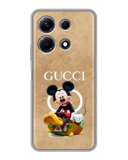 Чохол для Infinix Note 30 з картинкою «Міккі Маус Gucci — крафт»