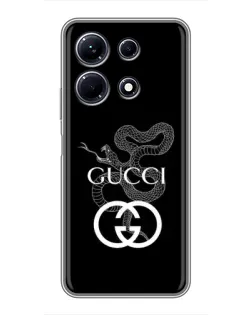 Чохол для Infinix Note 30 з картинкою «Gucci — срібна змія»