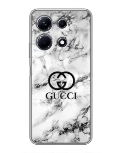 Чохол для Infinix Note 30 з картинкою «Gucci — мармуровий шик»