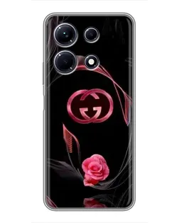 Чохол для Infinix Note 30 з картинкою «Gucci — неонова троянда»