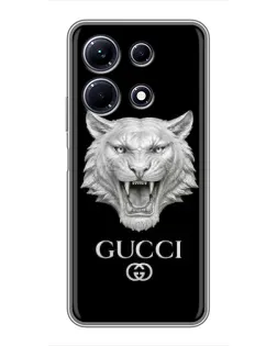 Чохол для Infinix Note 30 з картинкою «Gucci — срібний лев»