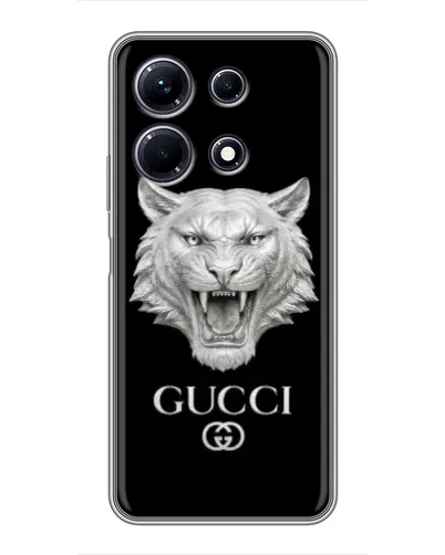 Чохол для Infinix Note 30 з картинкою «Gucci — срібний лев» Чохол для Infinix Note 30 з картинкою «Gucci — срібний лев»