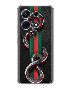 Чохол для Infinix Note 30 з картинкою «Gucci — змія на смузі»