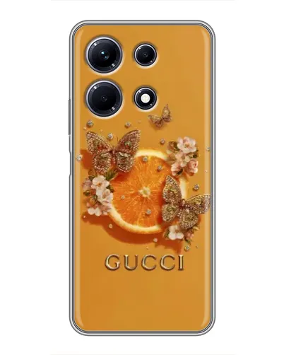 Чохол для Infinix Note 30 з картинкою «Gucci — золоті метелики» Чохол для Infinix Note 30 з картинкою «Gucci — золоті метелики»