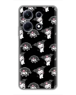 Чохол для Infinix Note 30 з картинкою «Чорний паттерн Kuromi» Чохол для Infinix Note 30 з картинкою «Чорний паттерн Kuromi»