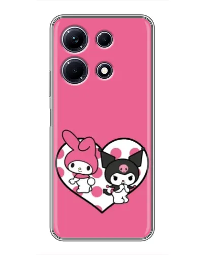 Чохол для Infinix Note 30 з картинкою «Kuromi та My Melody»