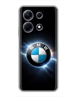 Чохол для Infinix Note 30 з картинкою «BMW — неонове сяйво»