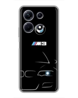 Чохол для Infinix Note 30 з картинкою «Мінімалістичний принт BMW M3»