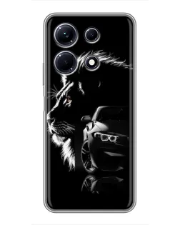 Чохол для Infinix Note 30 з картинкою «BMW та лев»