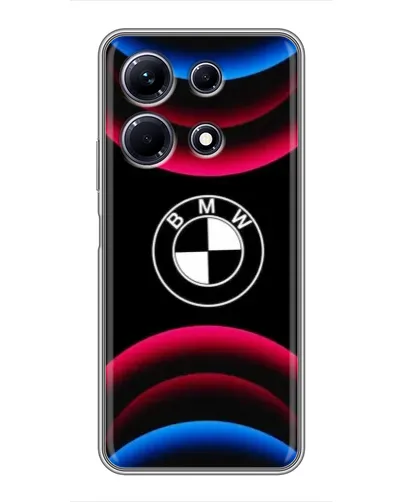 Чохол для Infinix Note 30 з картинкою «Логотип BMW та неонові дуги» Чохол для Infinix Note 30 з картинкою «Логотип BMW та неонові дуги»