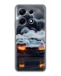 Чохол для Infinix Note 30 з картинкою «BMW у диму»