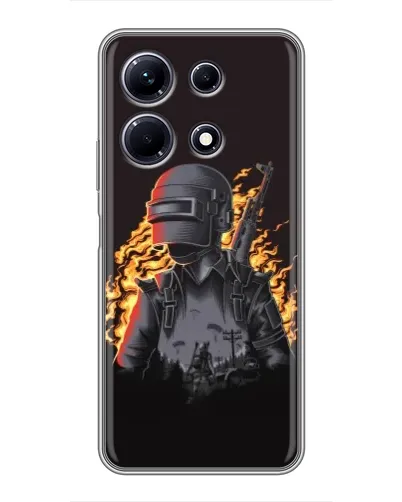 Чохол для Infinix Note 30 з картинкою «PUBG — вогняний силует» Чохол для Infinix Note 30 з картинкою «PUBG — вогняний силует»