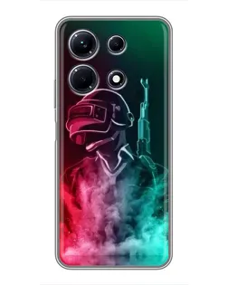 Чохол для Infinix Note 30 з картинкою «PUBG — вогняний воїн» Чохол для Infinix Note 30 з картинкою «PUBG — вогняний воїн»
