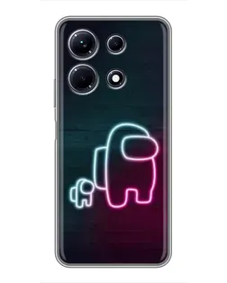 Чохол для Infinix Note 30 з картинкою «Among Us неон-арт» Чохол для Infinix Note 30 з картинкою «Among Us неон-арт»