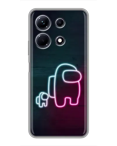 Чохол для Infinix Note 30 з картинкою «Among Us неон-арт»