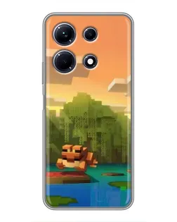 Чохол для Infinix Note 30 з картинкою «Майнкрафт захід сонця» Чохол для Infinix Note 30 з картинкою «Майнкрафт захід сонця»