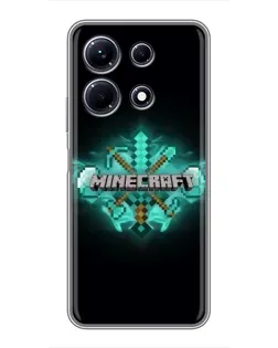 Чохол для Infinix Note 30 з картинкою «Minecraft Diamond лого» Чохол для Infinix Note 30 з картинкою «Minecraft Diamond лого»
