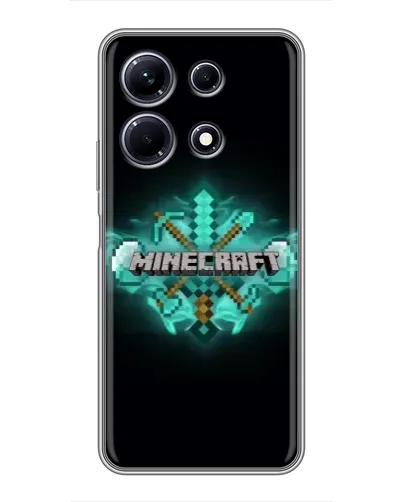 Чохол для Infinix Note 30 з картинкою «Minecraft Diamond лого» Чохол для Infinix Note 30 з картинкою «Minecraft Diamond лого»