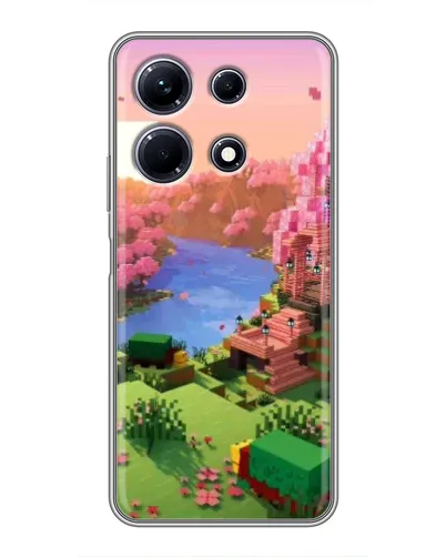 Чохол для Infinix Note 30 з картинкою «Рожеве дерево Minecraft» Чохол для Infinix Note 30 з картинкою «Рожеве дерево Minecraft»