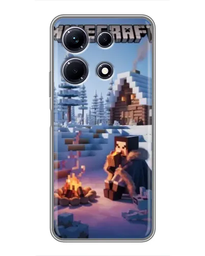 Чохол для Infinix Note 30 з картинкою «Зимовий Minecraft» Чохол для Infinix Note 30 з картинкою «Зимовий Minecraft»