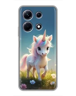 Чехол для Infinix Note 30 с картинкой «Единорог на поляне» Чехол для Infinix Note 30 с картинкой «Единорог на поляне»