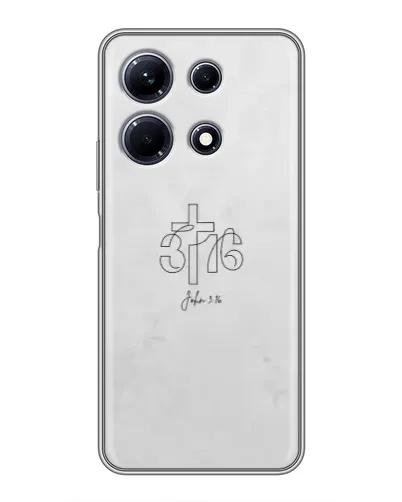Чехол для Infinix Note 30 с картинкой «Иоанна 3:16 Крест»