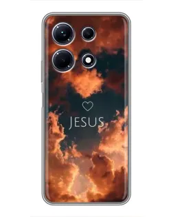 Чехол для Infinix Note 30 с картинкой «Сияние Имени Jesus» Чехол для Infinix Note 30 с картинкой «Сияние Имени Jesus»