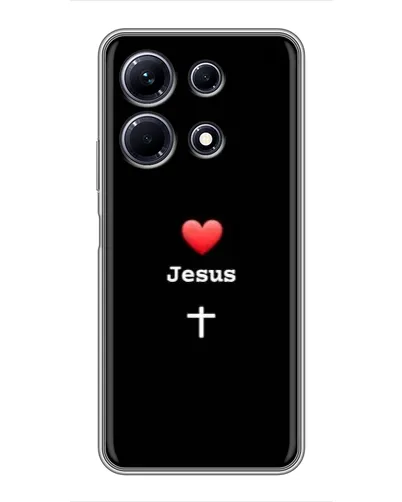 Чехол для Infinix Note 30 с картинкой «Сердце - Jesus»