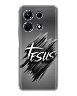 Чехол для Infinix Note 30 с картинкой «Надпись Jesus Graffiti»